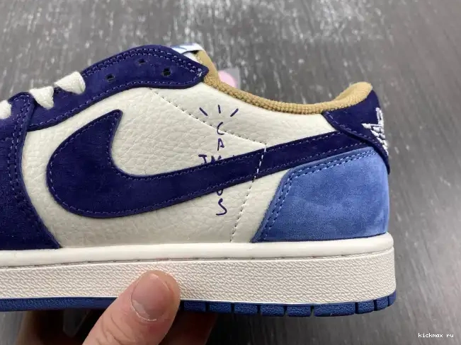 Rep MAX SCOTT X JORDAN 1 CUSTOM AIR TRAVIS DM7866-808 0605